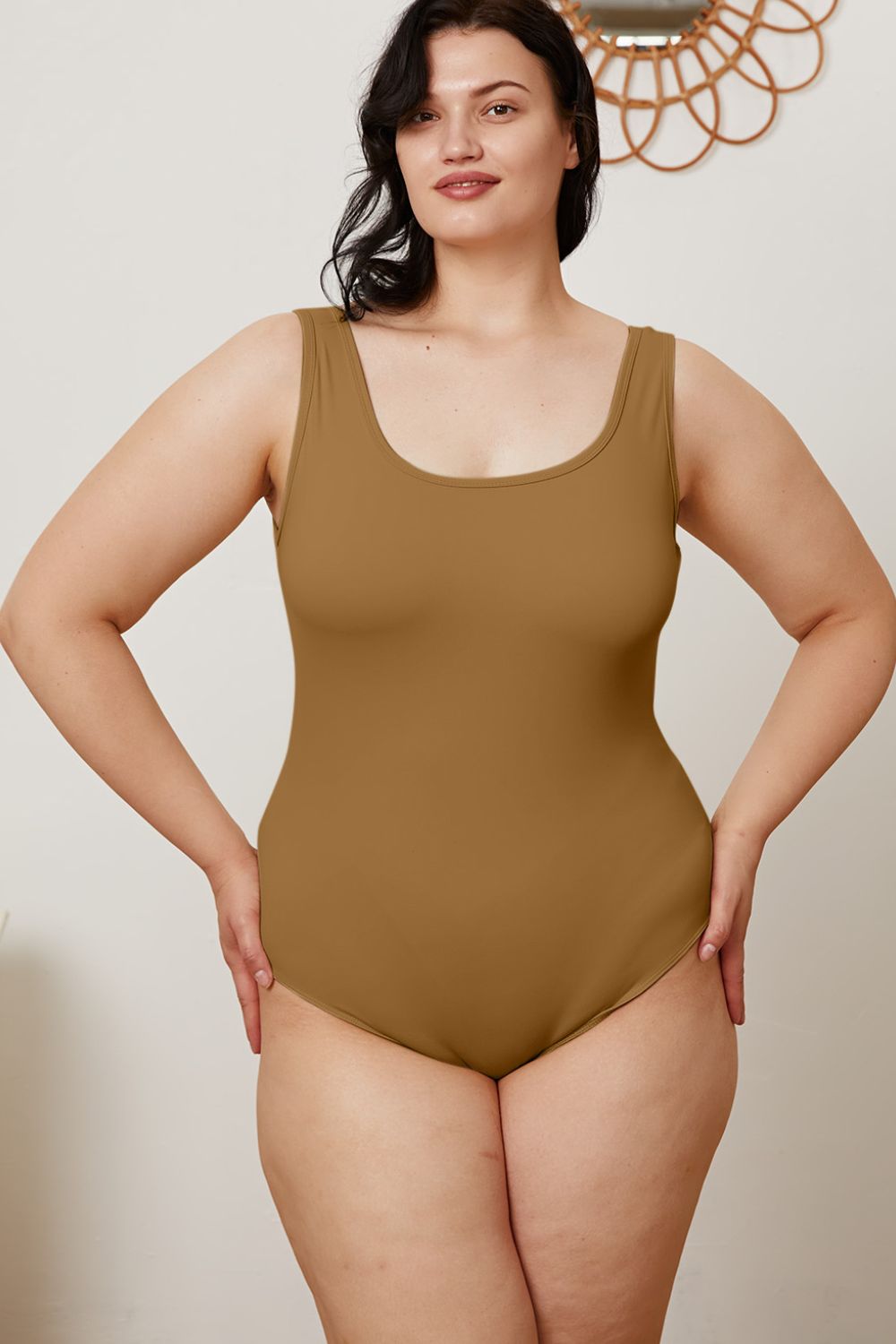Basic Bae Full Size Square Neck Sleeveless Bodysuit - Siennasass