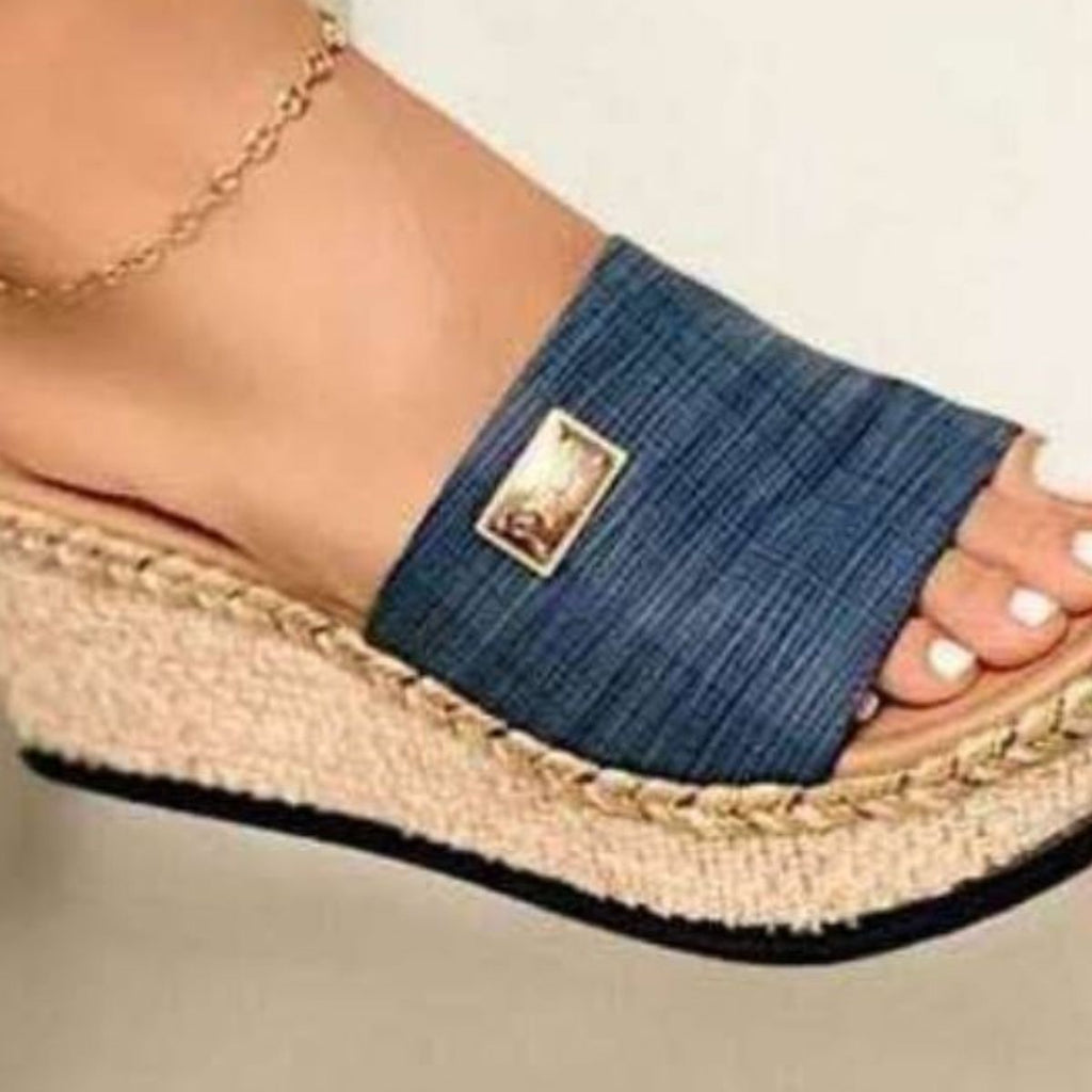PU Leather Open Toe Sandals - Siennasass