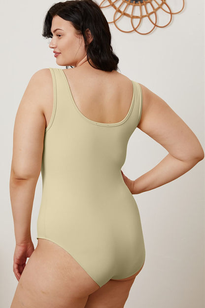 Basic Bae Full Size Square Neck Sleeveless Bodysuit - Siennasass