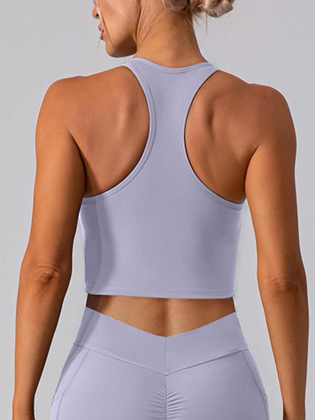 Square Neck Racerback Cropped Tank - Siennasass