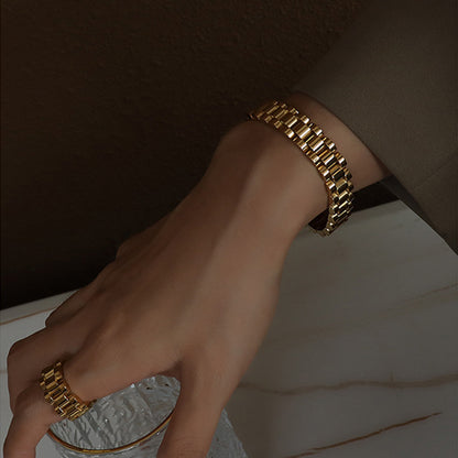 Titanium Steel Chain Bracelet - Siennasass