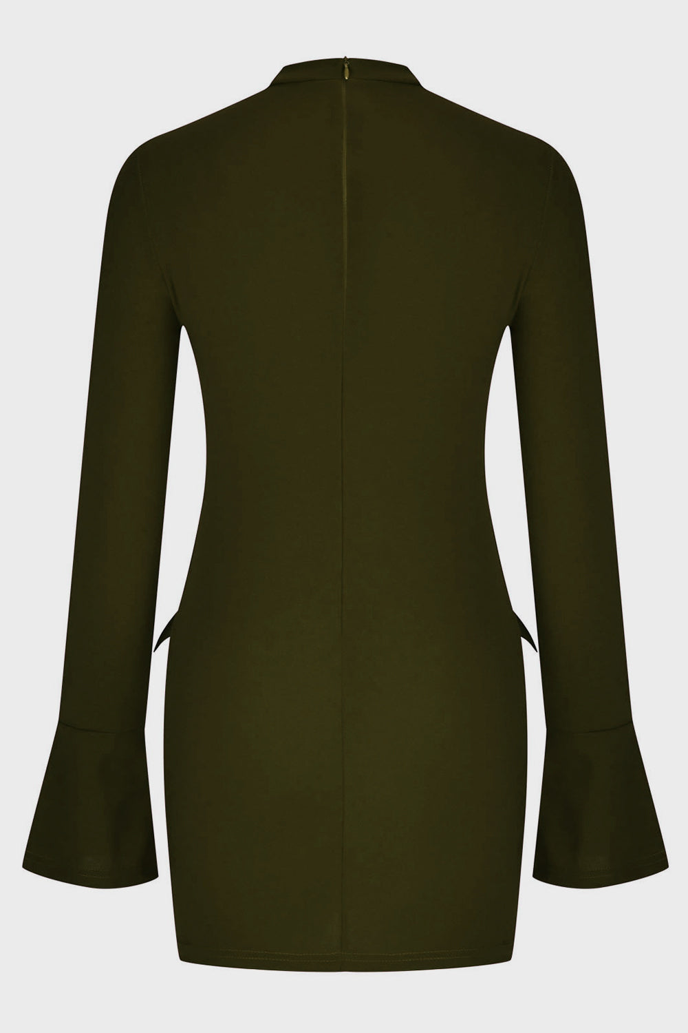 Mock Neck Long Sleeve Mini Dress - Siennasass