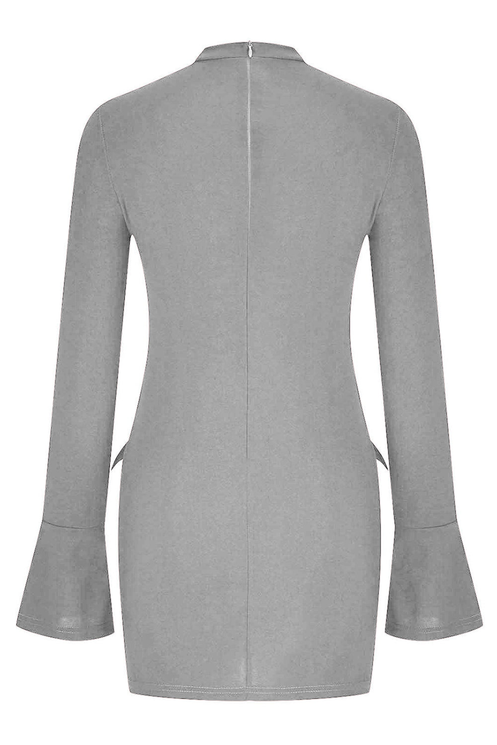 Mock Neck Long Sleeve Mini Dress - Siennasass