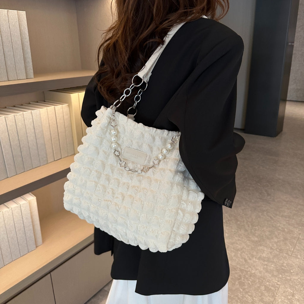 Bubble Textured Tote Bag - Siennasass