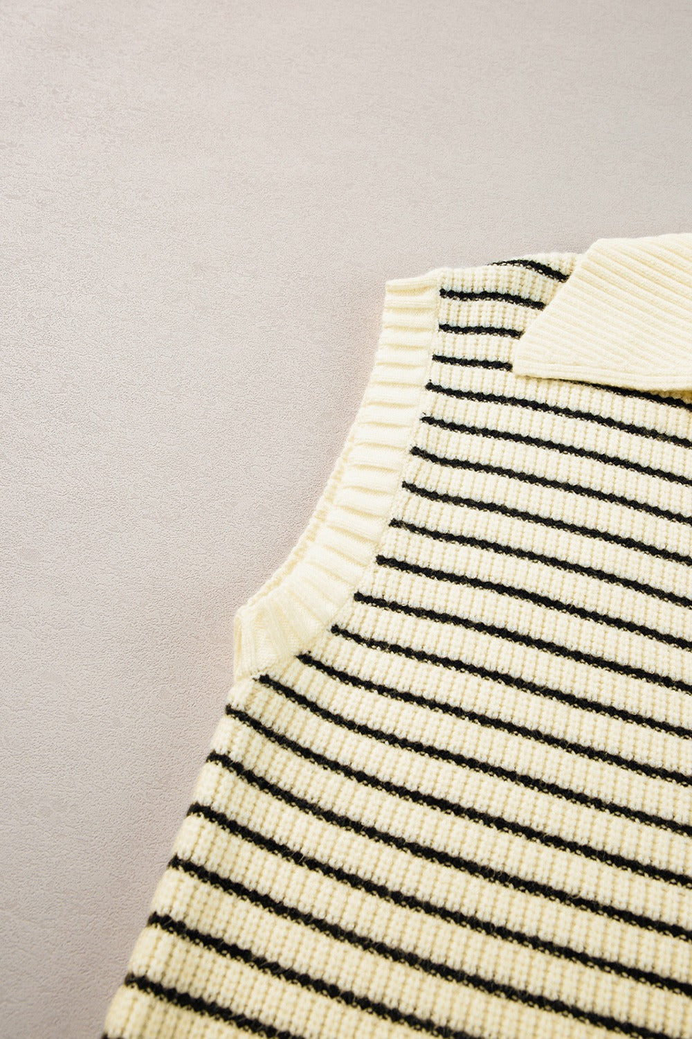 Striped Collared Neck Tank - Siennasass