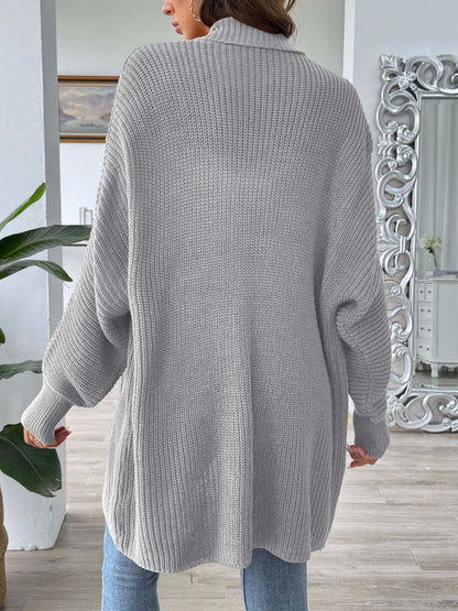 Open Front Long Sleeve Cardigan - Siennasass