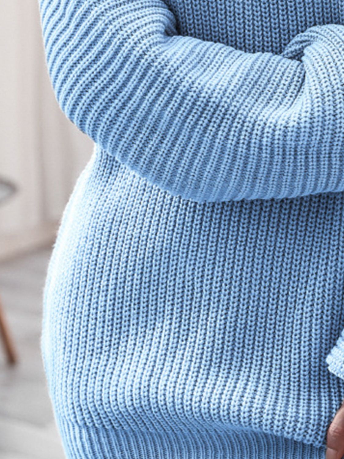 Rib-Knit Mini Sweater Dress - Siennasass