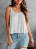 Sequin Scoop Neck Tank - Siennasass