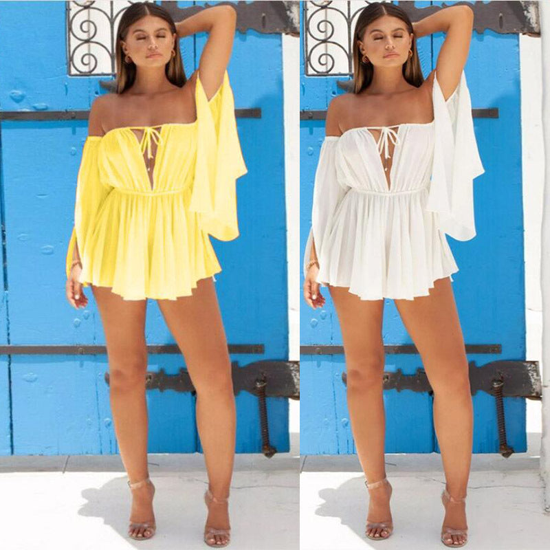 Tube Top Casual Outdoor High Waist Dress