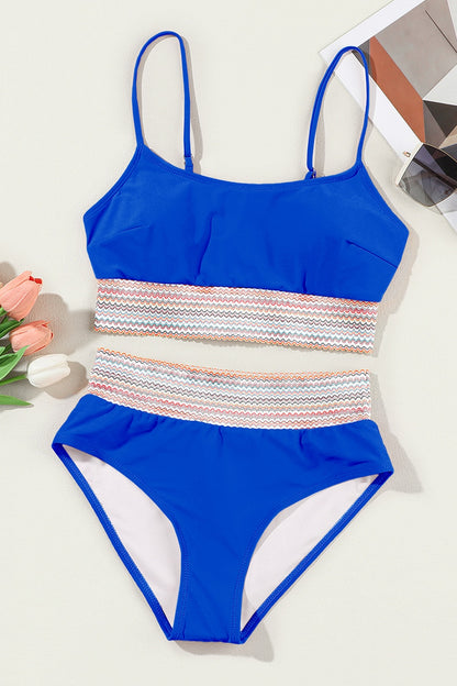 Scoop Neck Spaghetti Strap Bikini Set - Siennasass