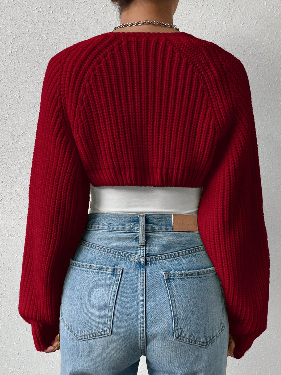 Honey Open Front Long Sleeve Cropped Cardigan - Siennasass