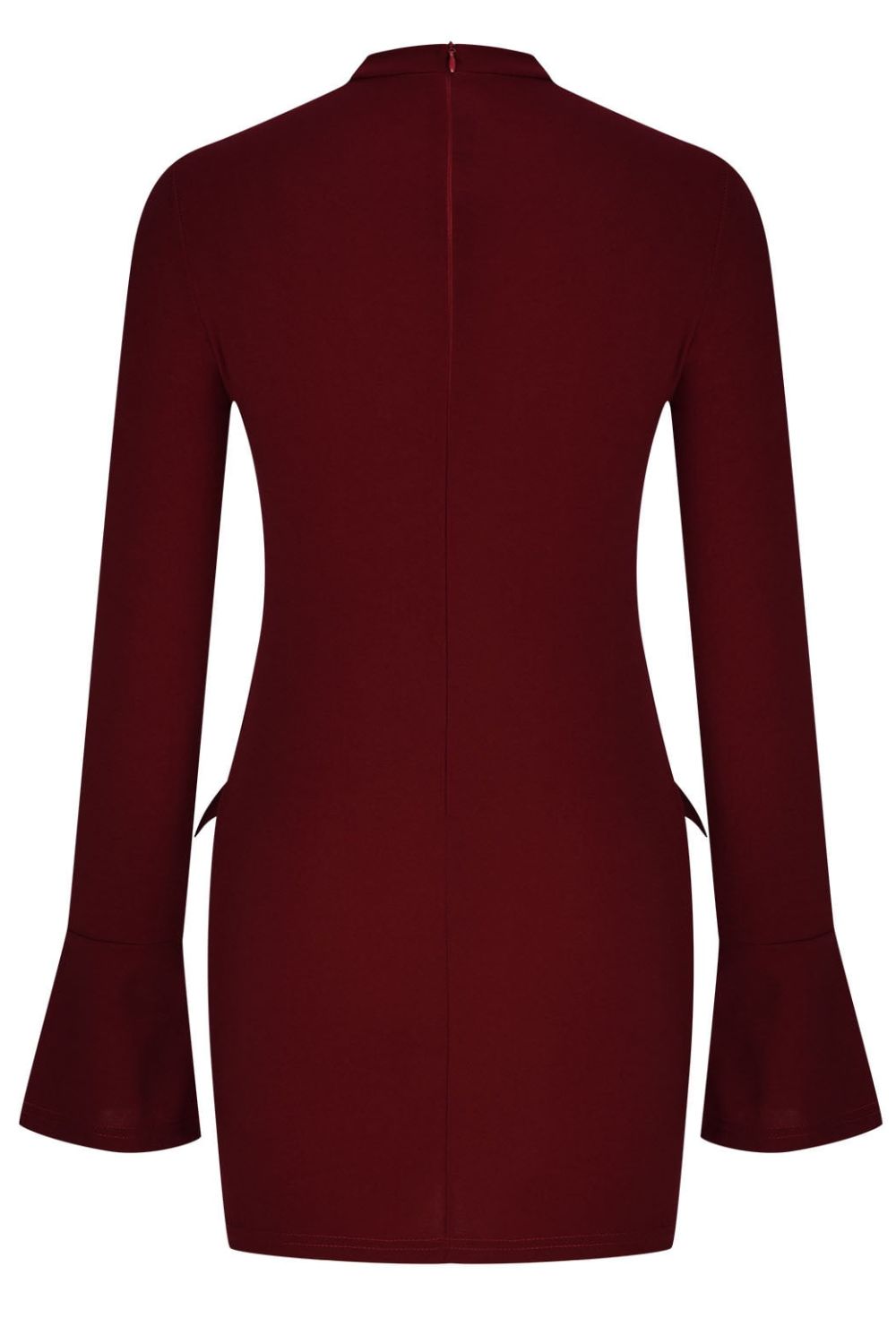 Mock Neck Long Sleeve Mini Dress - Siennasass