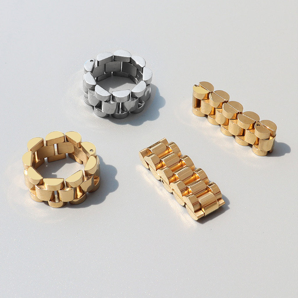 Plated Titanium Steel Ring - Siennasass