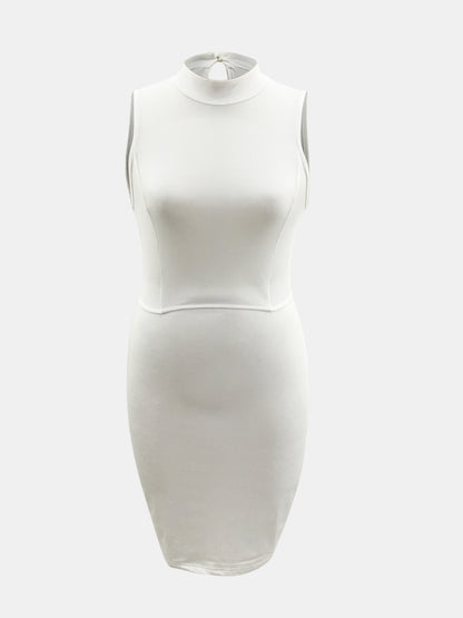 Cutout Mock Neck Sleeveless Dress - Siennasass