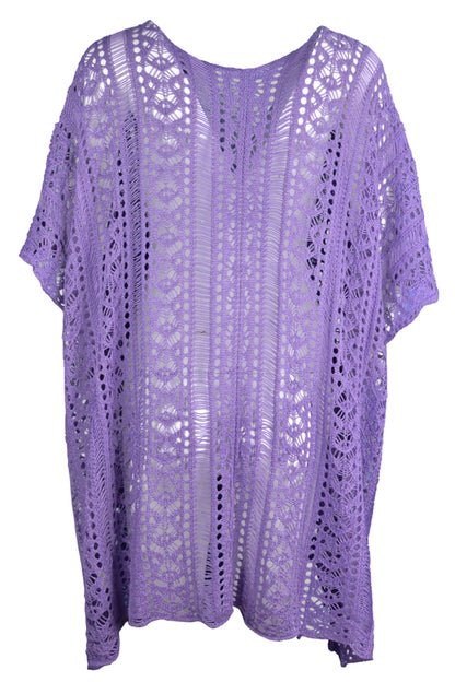 Cutout V-Neck Cover-Up with Tassel - Siennasass