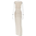 Sleeveless Round Neck Backless Dress