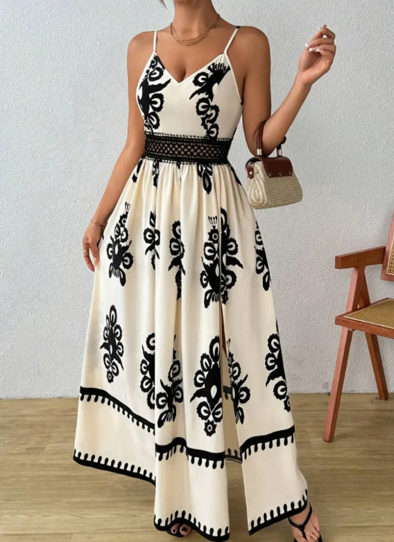 Rangoli print Long Dress