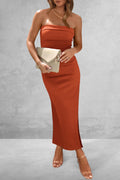 Slit Tube Midi Dress - Siennasass