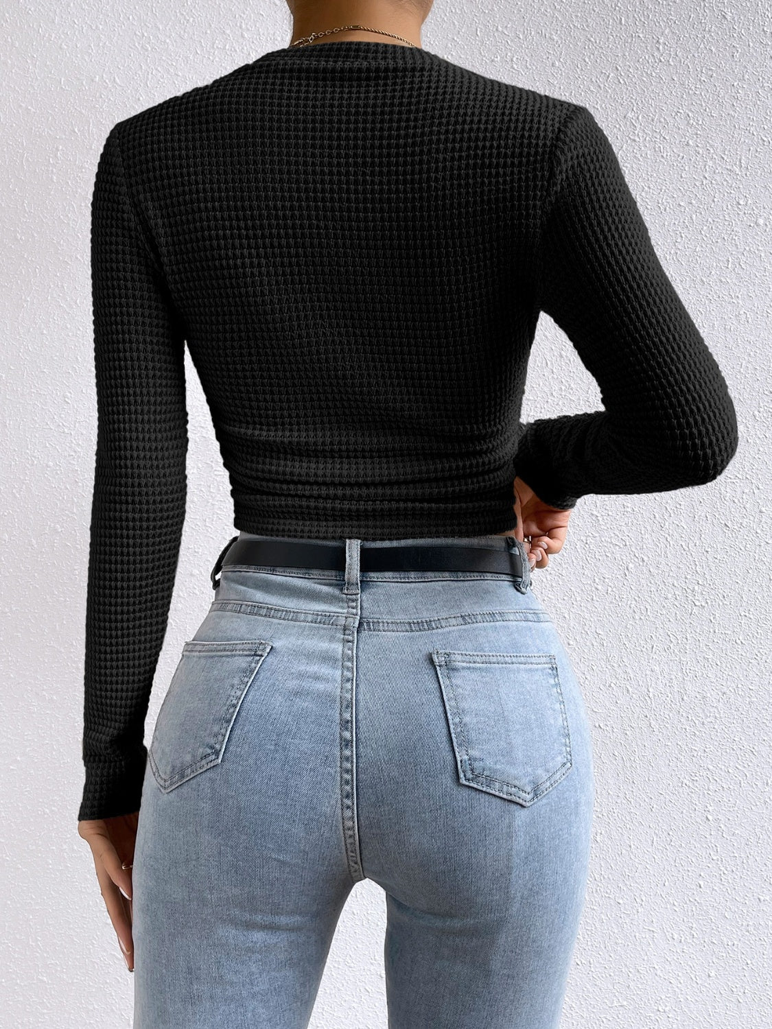 Round Neck Long Sleeve T-Shirt - Siennasass