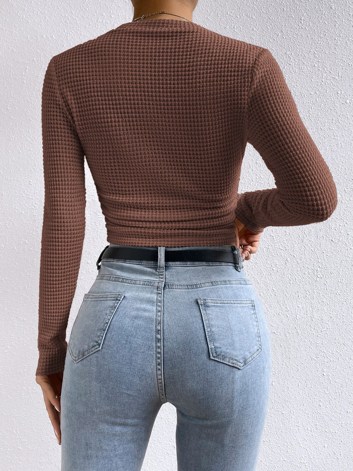 Round Neck Long Sleeve T-Shirt - Siennasass
