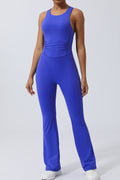 Crisscross Wide Strap Sleeveless Jumpsuit - Siennasass