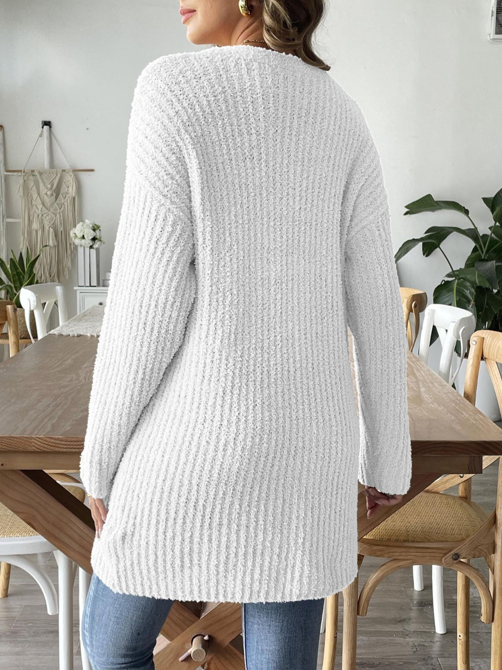 Open Front Long Sleeve Cardigan - Siennasass