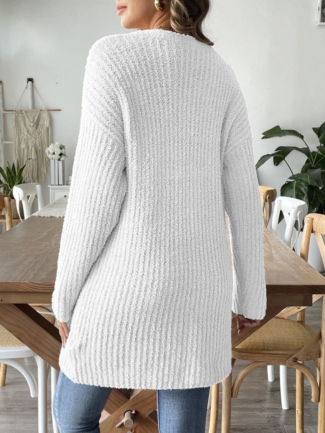 Open Front Long Sleeve Cardigan - Siennasass