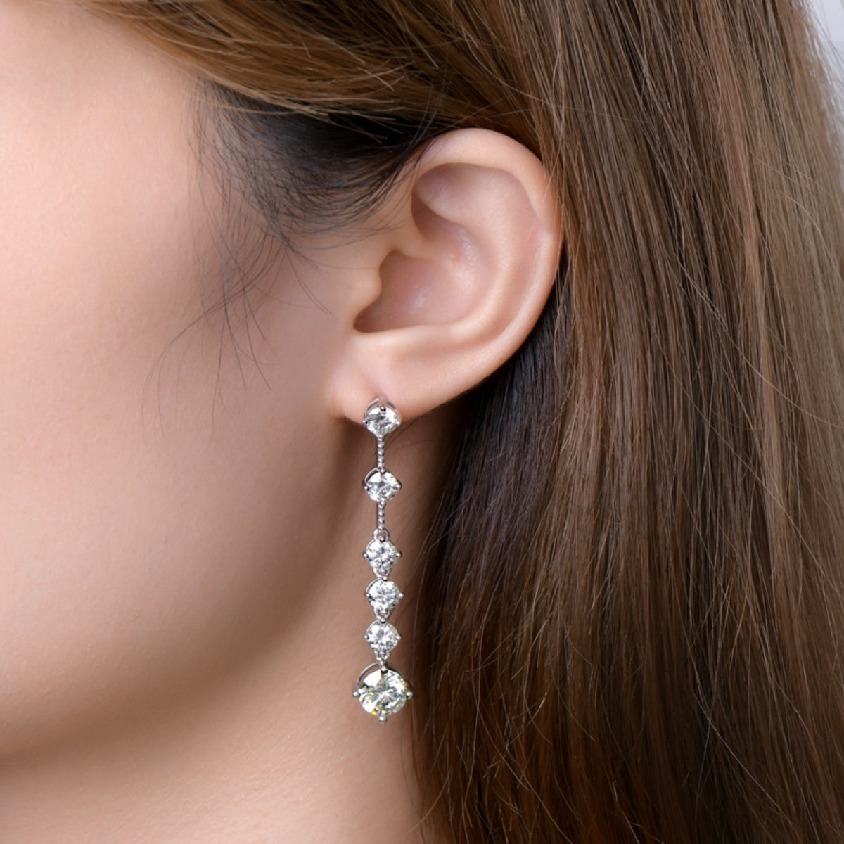 4 Carat Moissanite 925 Sterling Silver Earrings - Siennasass