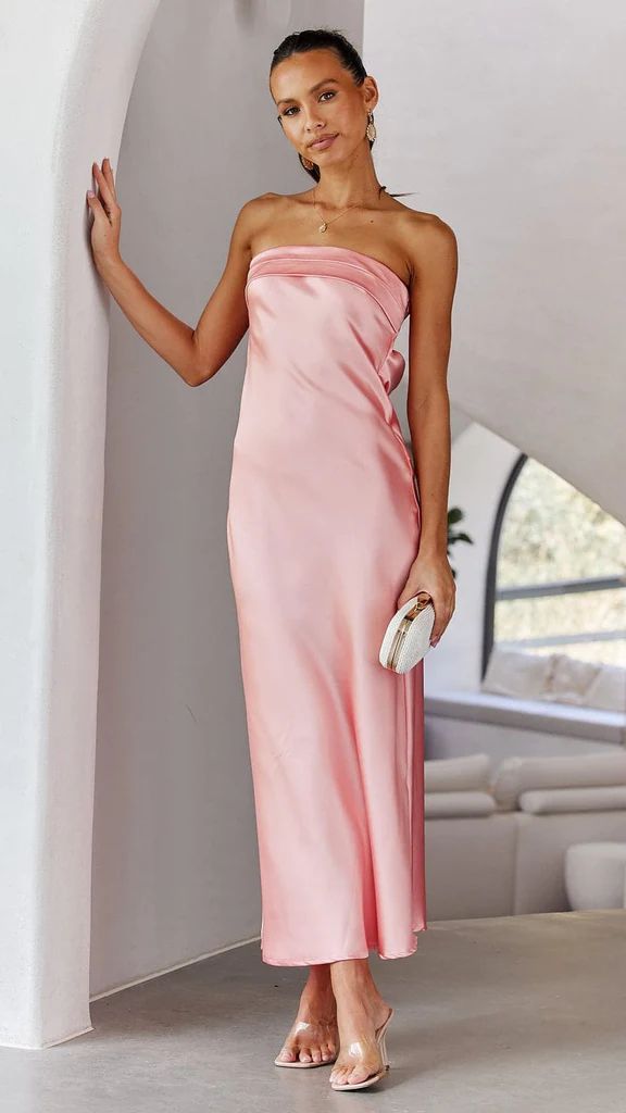 Long Backless Flowers Print