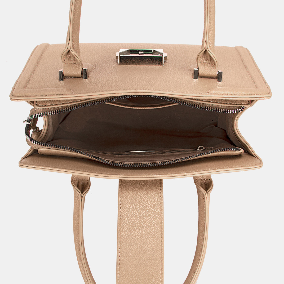 David Jones PU Leather Handbag - Siennasass