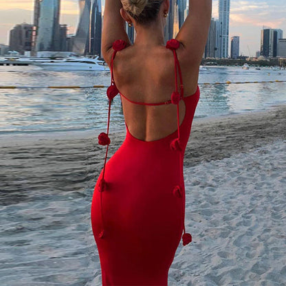 Enges Kleid mit V-Ausschnitt und europäischen und amerikanischen Blumen