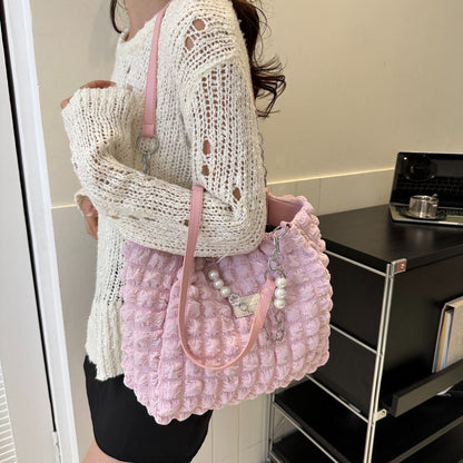 Bubble Textured Tote Bag - Siennasass