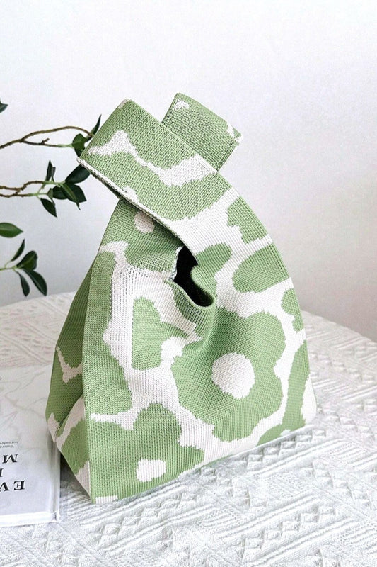 Zenana Flower Eco-Friendly Knitted Handbag - Siennasass