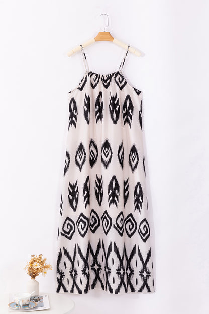 Printed Spaghetti Strap Cami Dress - Siennasass