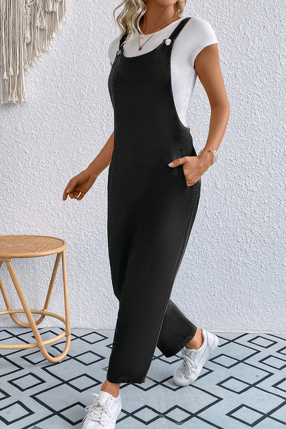 Pocketed Wide Strap Overall - Siennasass