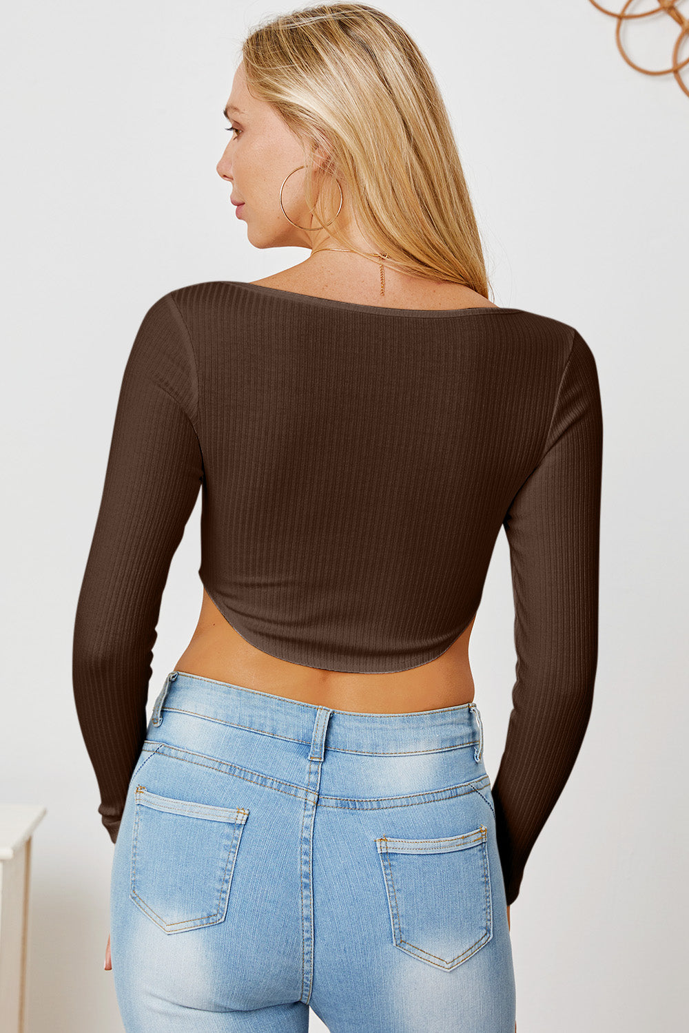 Ribbed Long Sleeve T-Shirt - Siennasass