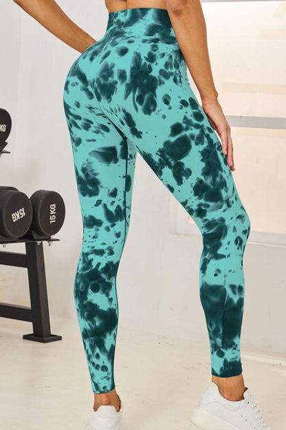Tie-Dye High Waist Active Leggings - Siennasass