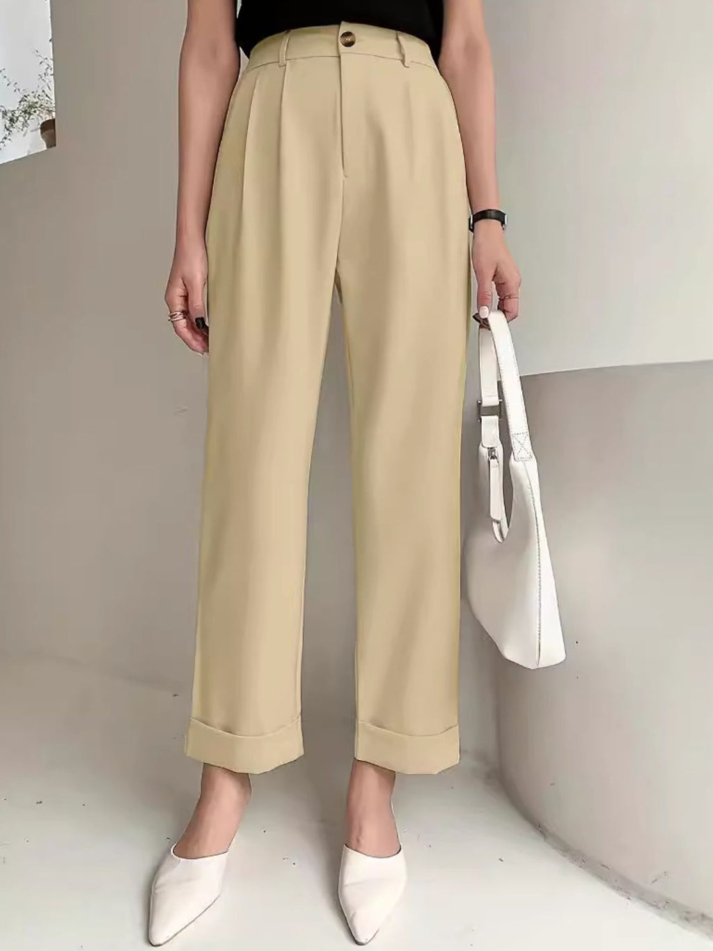 Full Size High Waist Pants - Siennasass