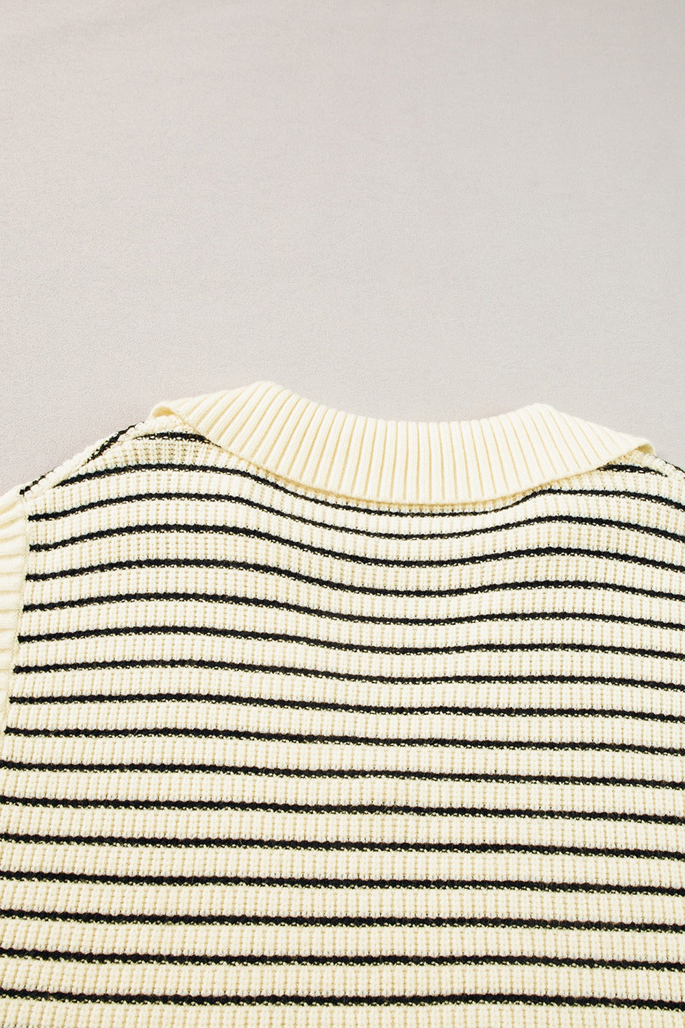 Striped Collared Neck Tank - Siennasass