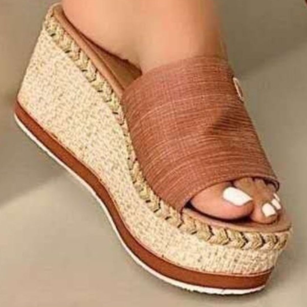 PU Leather Open Toe Sandals - Siennasass