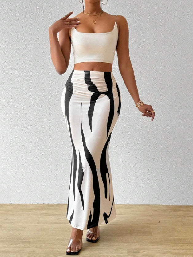 Casual Pleated Skirt