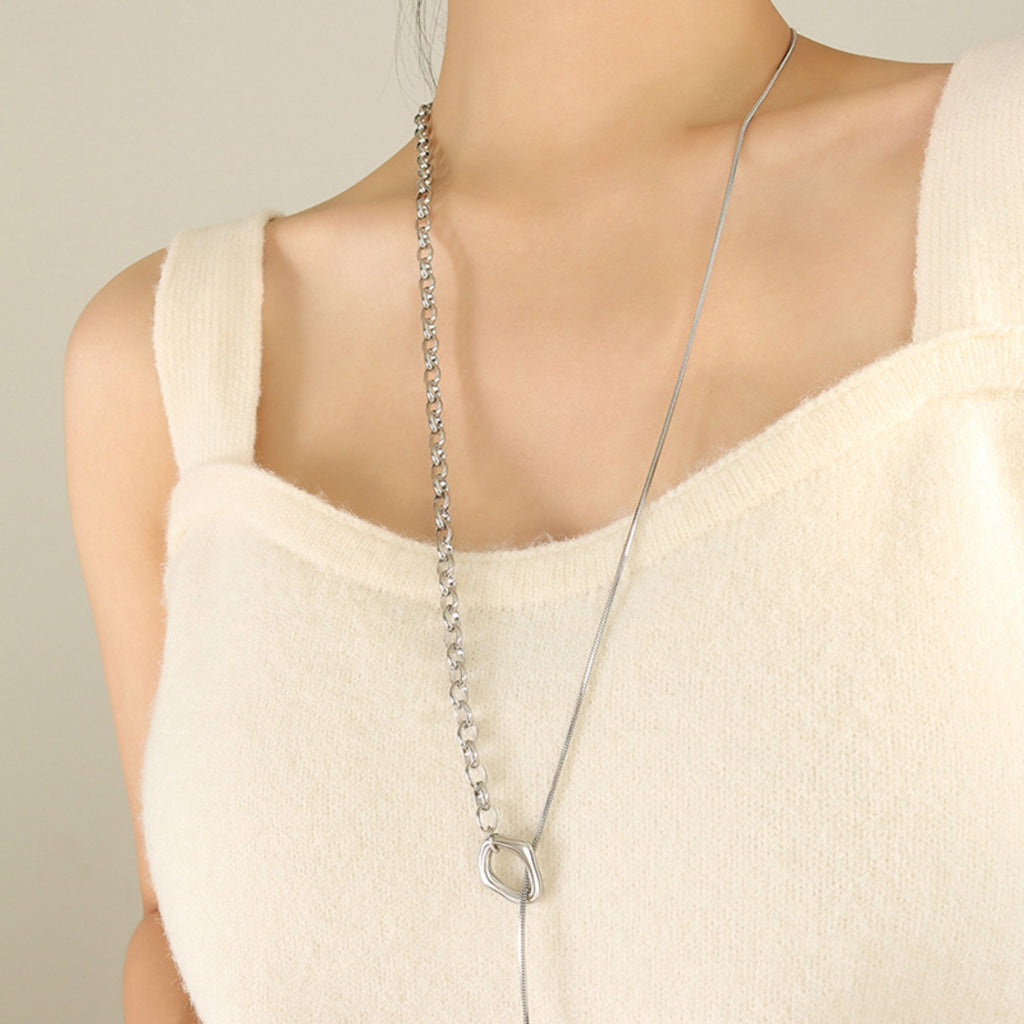 Titanium Steel Chain Necklace - Siennasass
