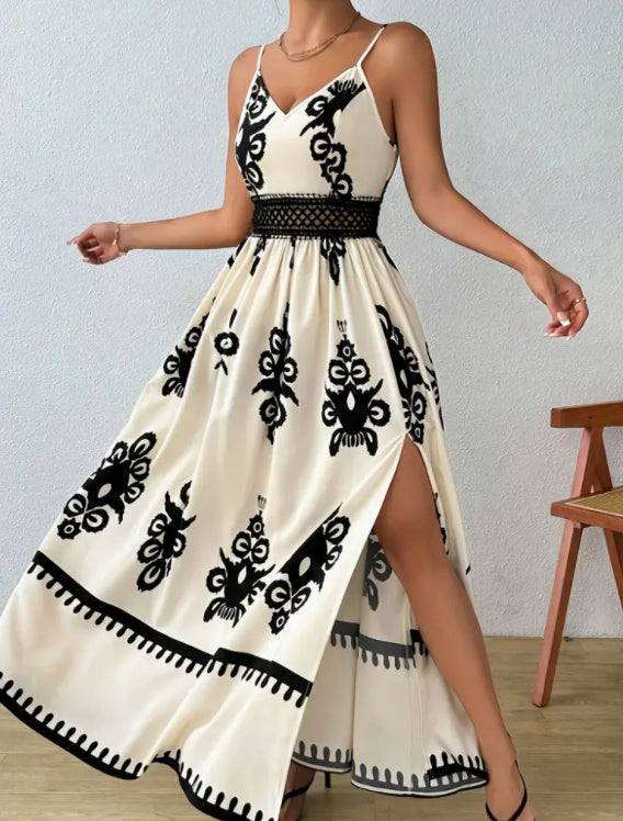 Rangoli print Long Dress