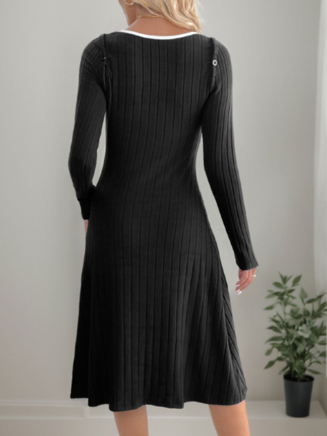 Perfee Slit Wide Strap Dress and Detachable Long Sleeves Set - Siennasass