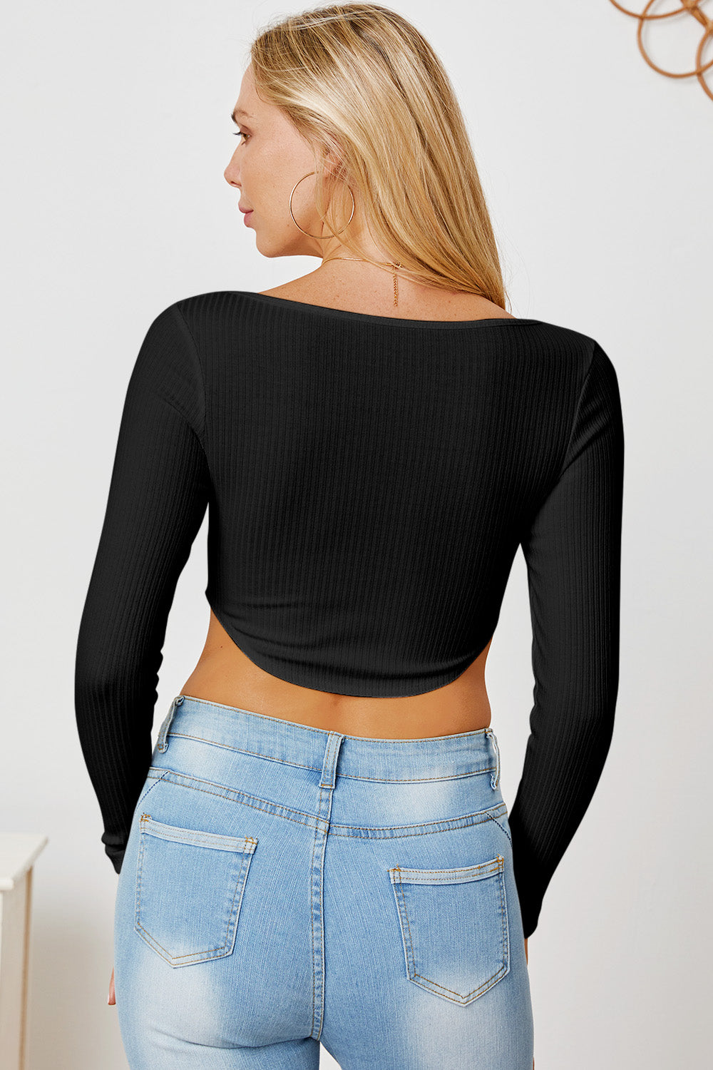 Ribbed Long Sleeve T-Shirt - Siennasass