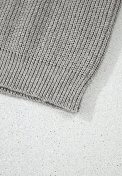 Strickjacke mit Rundhalsausschnitt und langen Ärmeln und Schleife