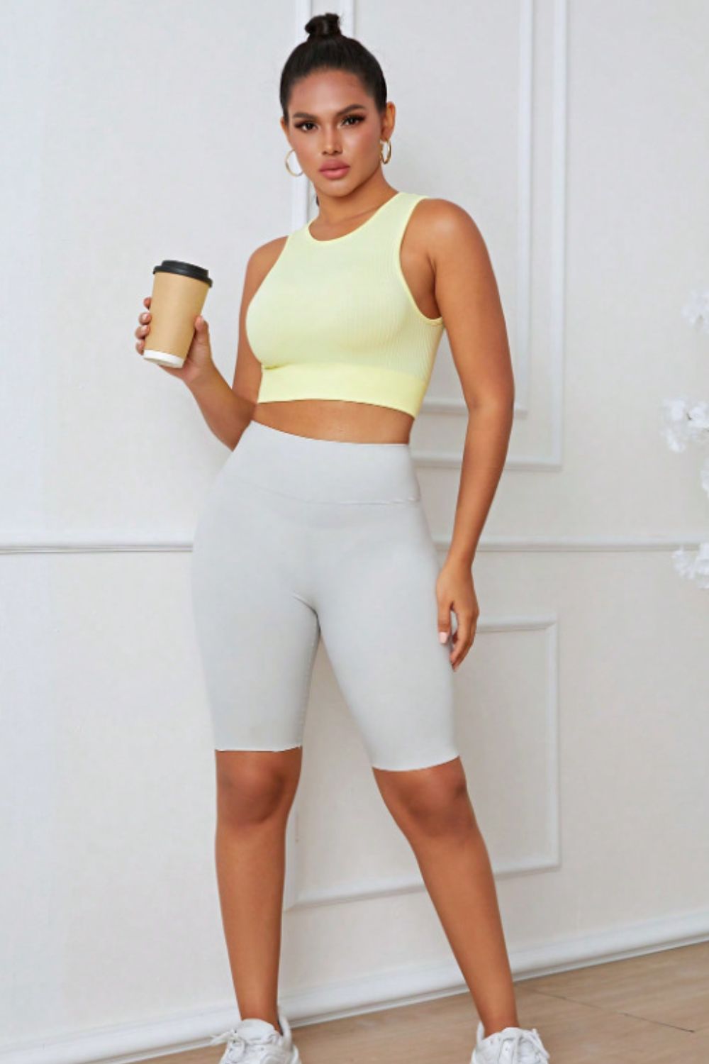 Round Neck Long Active Bra - Siennasass