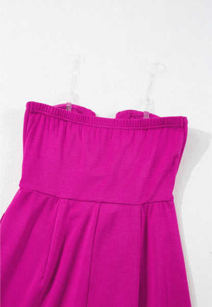Jumpsuit mit weitem Bein und Schnürung