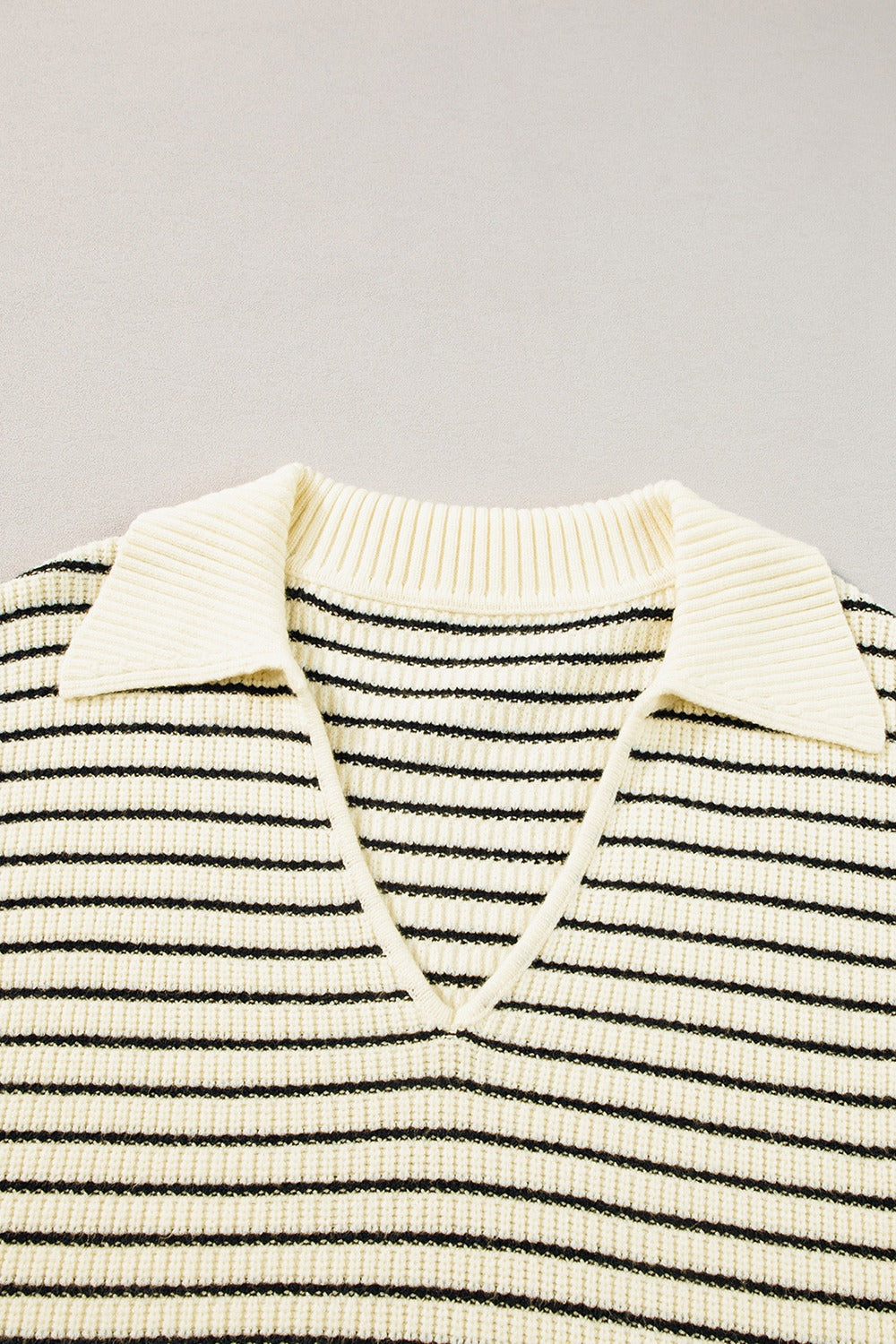 Striped Collared Neck Tank - Siennasass