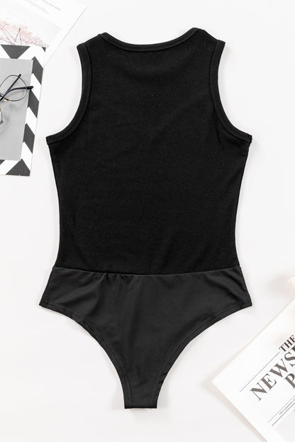 Round Neck Sleeveless Bodysuit - Siennasass